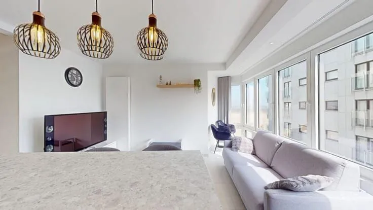 Köök - Renovated 1-Bed Flat with Sea View in Heist