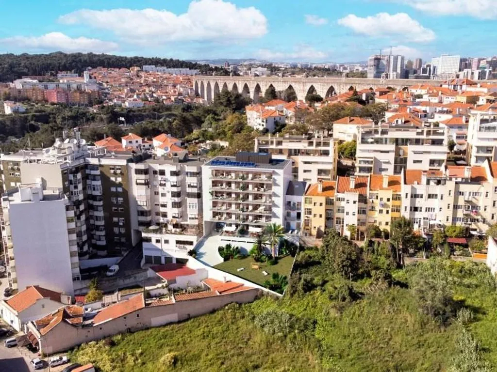 Vue aérienne - Luxury Flat with City View in Campolide, Lisbon