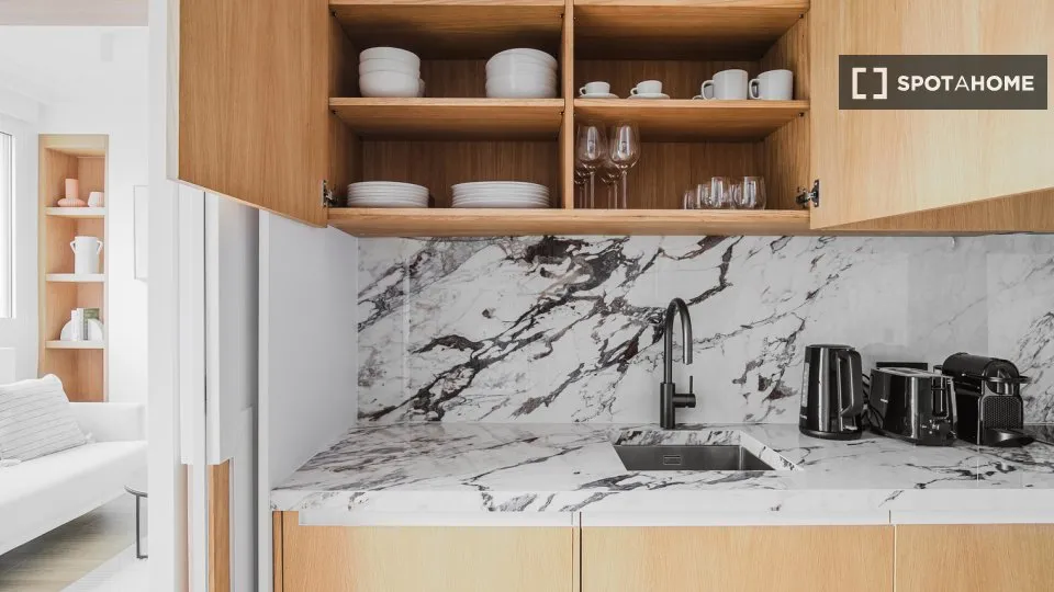 Cuisine - Appartement 1 Pièce dans le Triangle d'Or, Paris