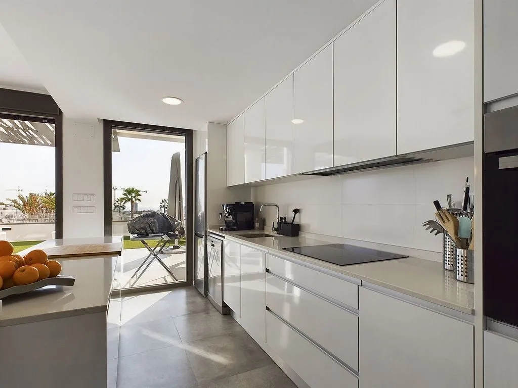 Köök - Penthouse with Pool in Cala de Finestrat