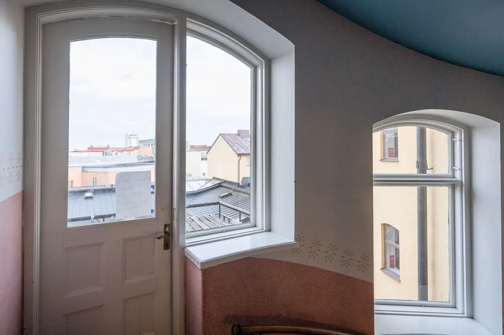 Balcón - 1.5-Room Apartment with High Ceilings in Linköping