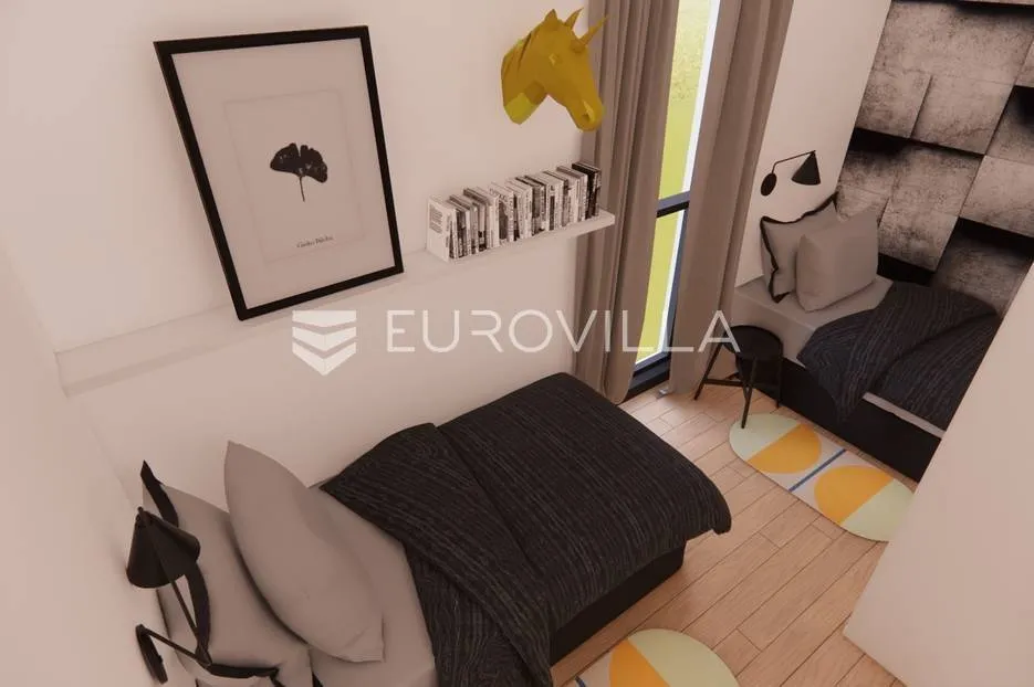 Bedrooms - Two-Bedroom Apartment with Balcony in Omišalj Centre