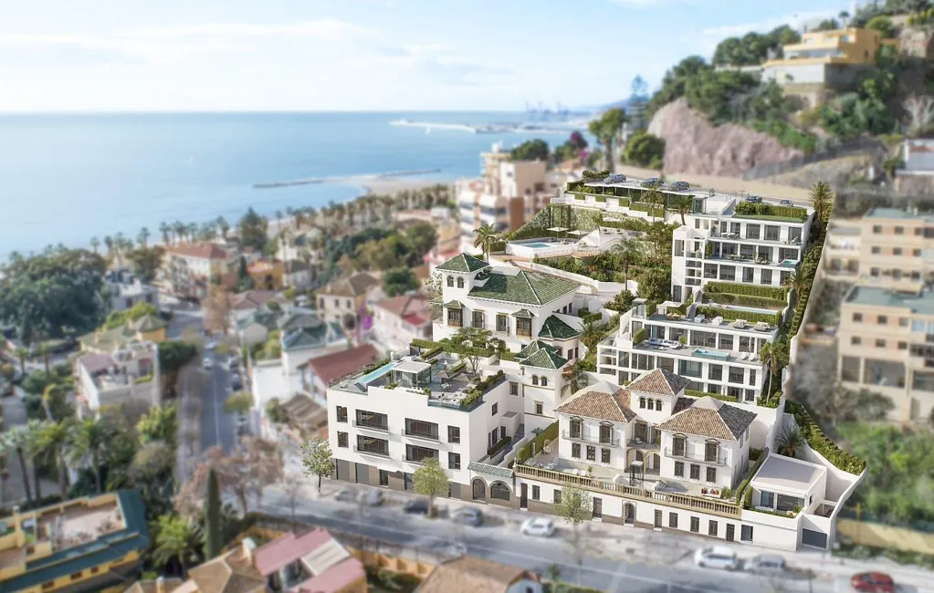 Aerial - Duplex with Pool in El Limonar, Málaga