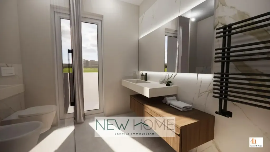 Bathrooms - Class A4 Apartment with Terrace in Verona