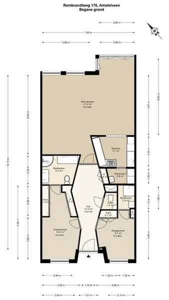 Appartement 3 pièces à Amstelveen