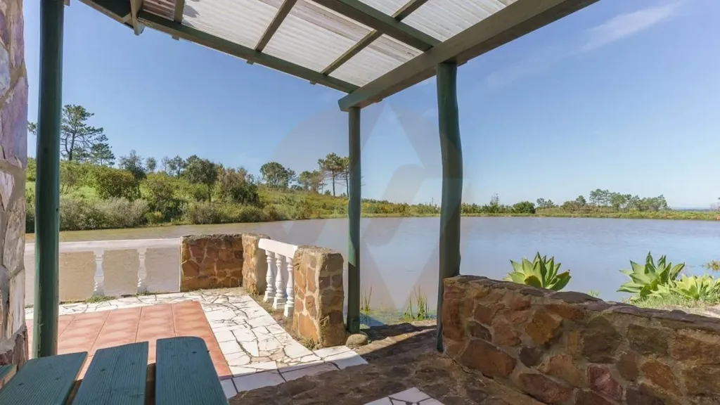 Terrasse - Equestrian Villa with Water View in Beja District