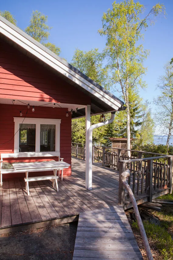 Terrasse - Renovated Cottage with Sauna on Rocky Plot