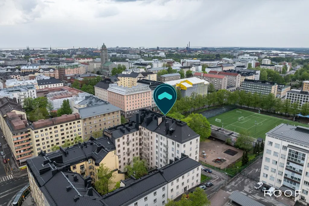 Vue aérienne - Appartement 1 pièces à Helsinki