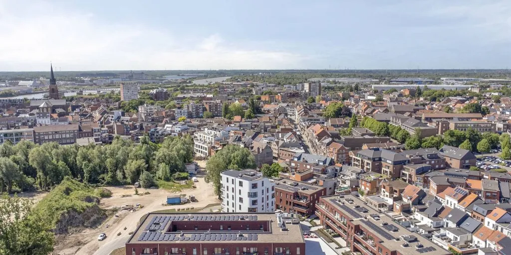 Vue aérienne - Appartement avec vue parc à Boom