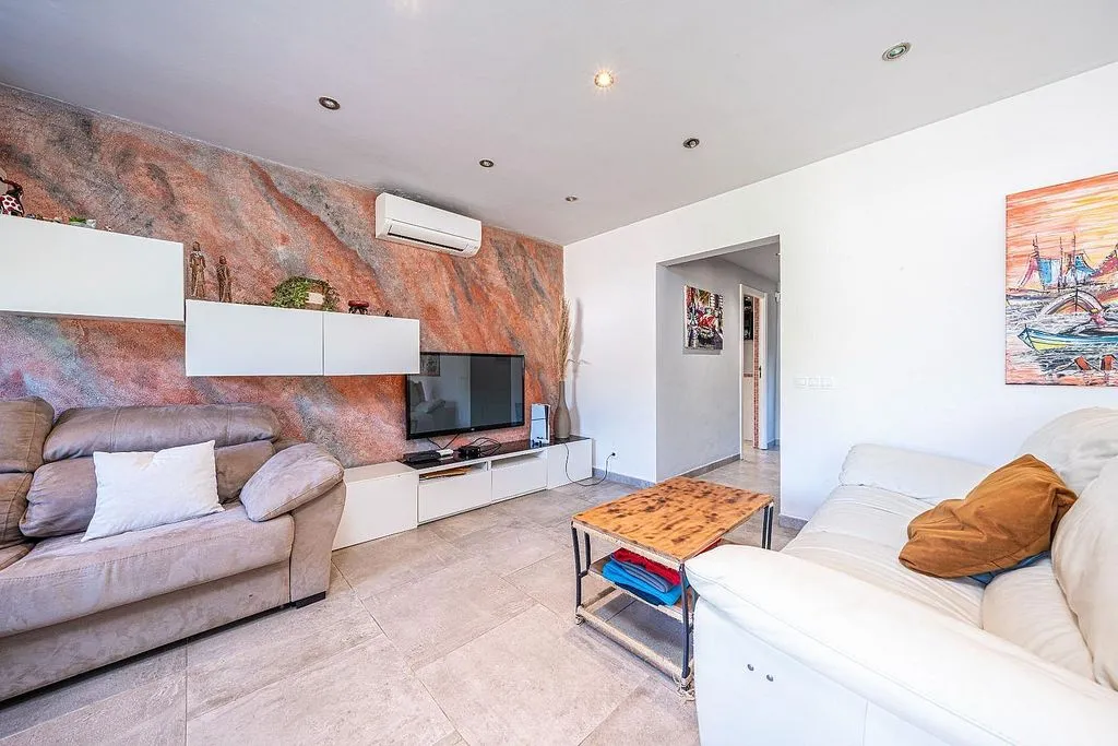 Living Room - Chalet with Pool and Terrace in Cala Romántica