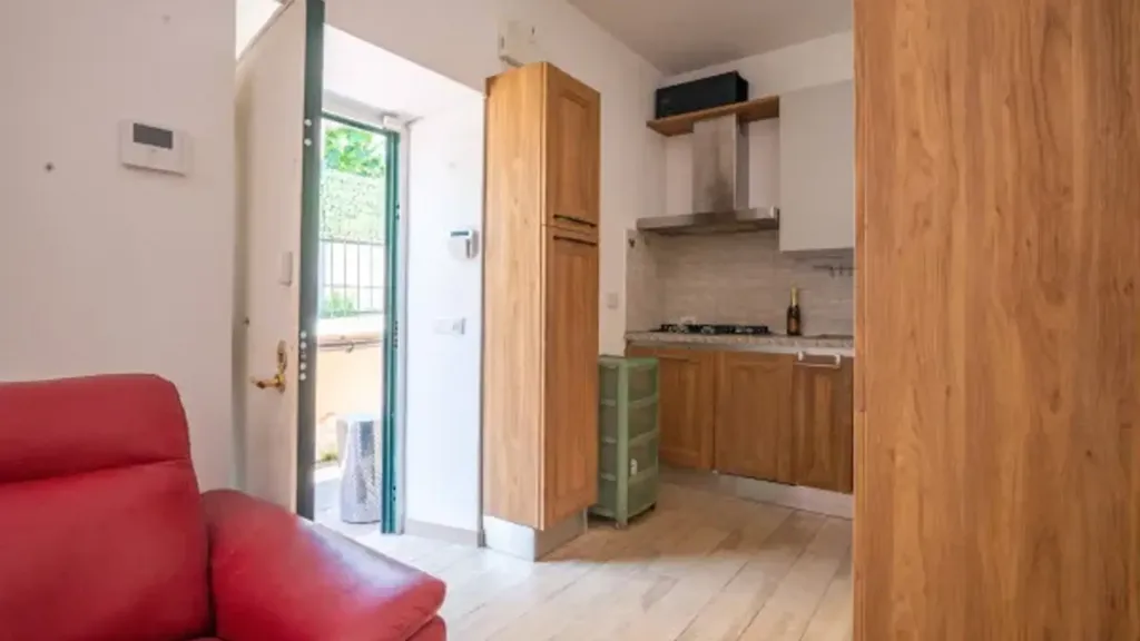 Séjour - Rustic Bilocale with Garden in Roma