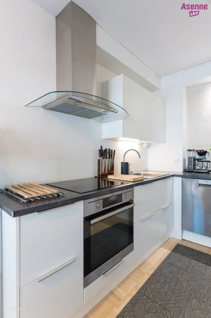 Cuisine - Modernised Apartment with Sauna in Emola, Mikkeli