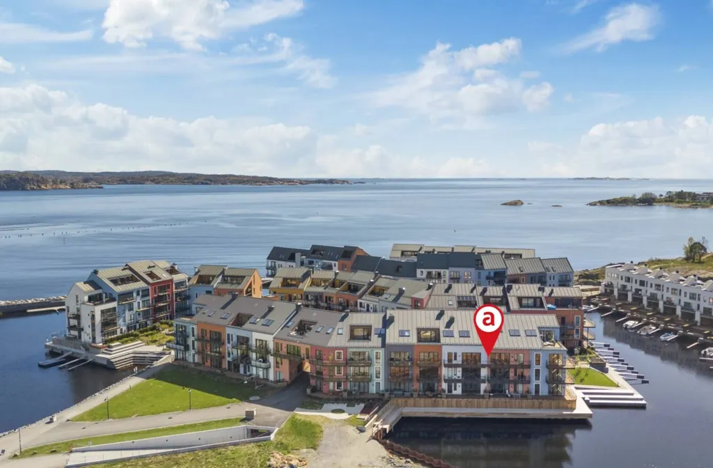 Vista aerea - Apartment with Sea View in Agnespassasjen
