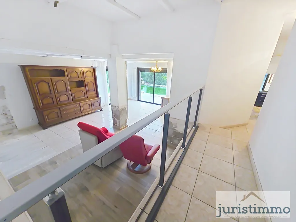 Living Room - Two-Home Property with Panoramic Pool in Uchaux
