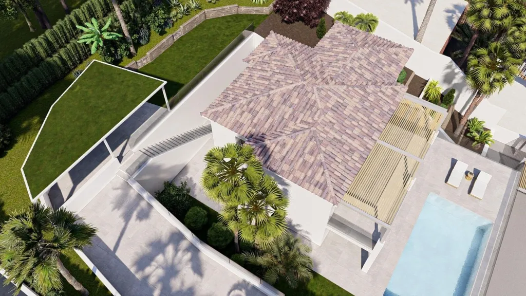 Õhuvaade - Villa with Sea View in Altea
