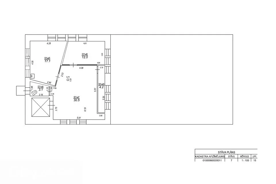 Planimetria - Office Building with Modern Lifts in Teika