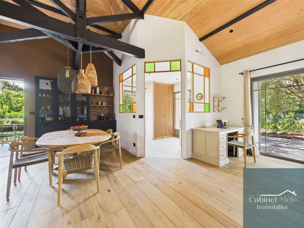 Salle à manger - Villa Rénovée avec Piscine au Cap Ferret