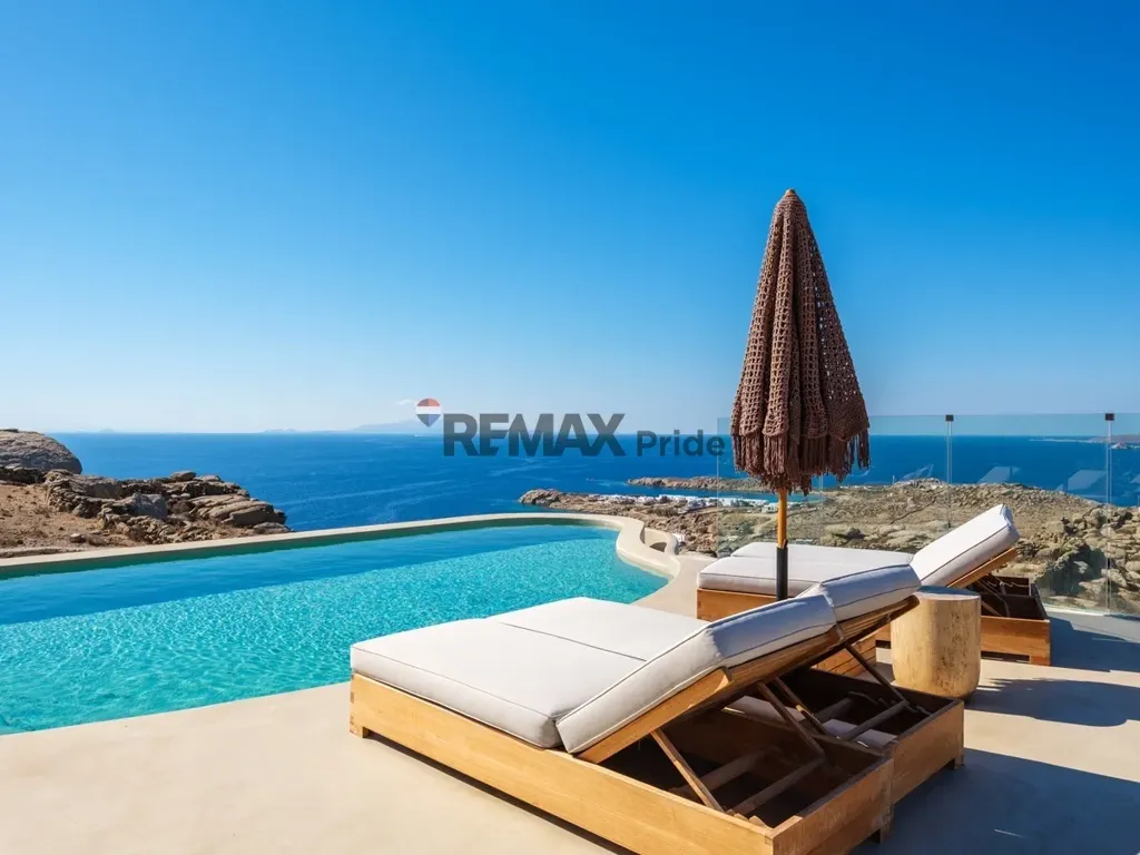 Piscine - New Villa with Sea View in Mykonos