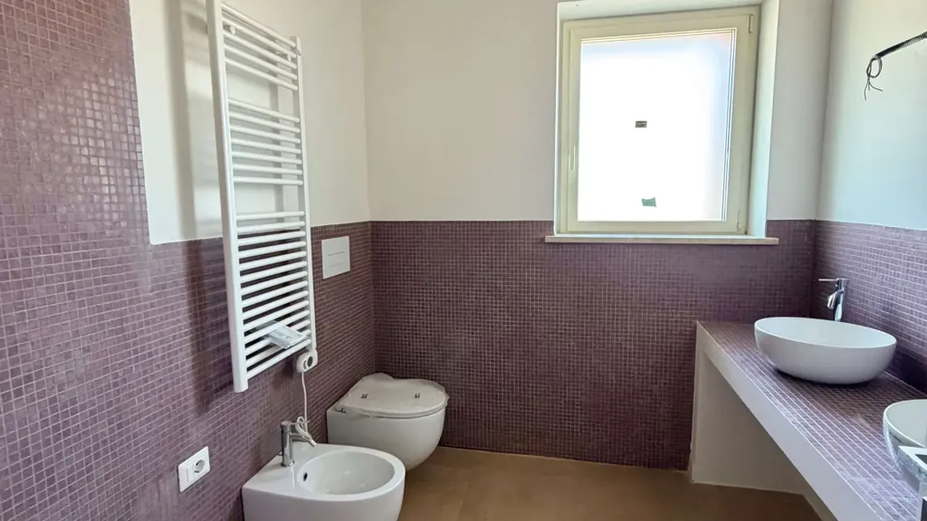 Bathrooms - Villa Portion with Private Garden in Perugia