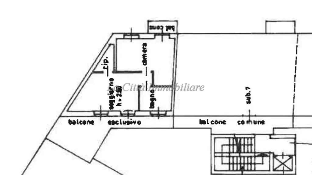 Plaan - Bilocale with Private Terrace in Galliate