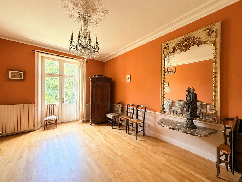 Séjour - Propriété Ancienne avec Vue sur Château à Apremont