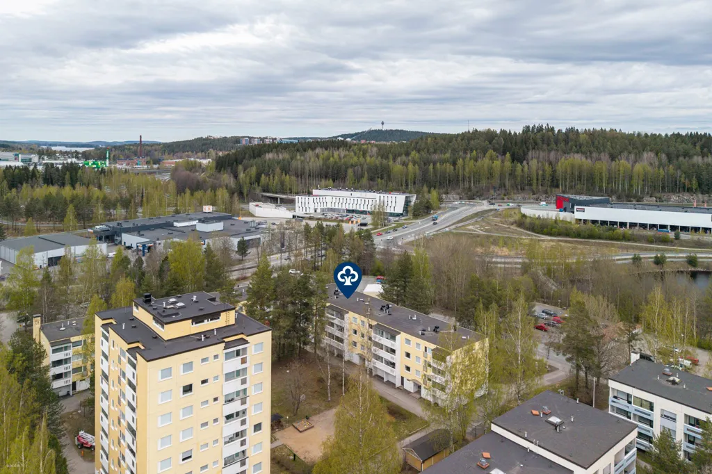 Õhuvaade - Spacious Apartment with Balcony in Särkiniemi, Kuopio