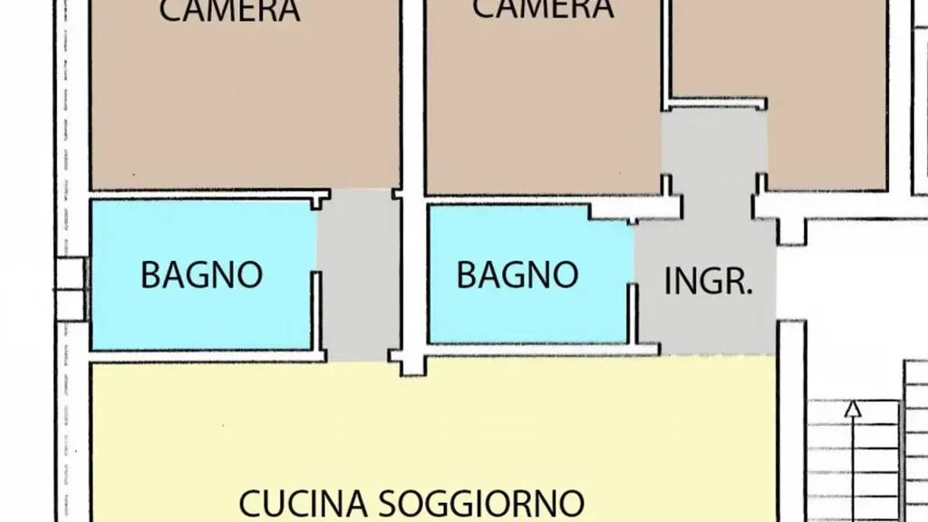 Plan - Modern Penthouse with Terrace in Piove di Sacco