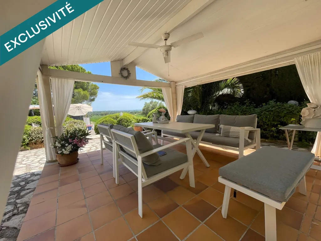 Terrass - Charming House with Vineyard View in Alignan-Du-Vent