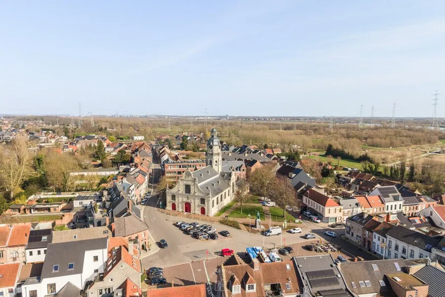 Aerial - Mixed-Use Property with River View in Rupelmonde