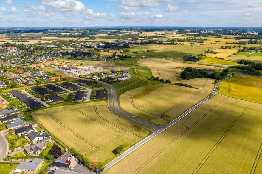 Vue aérienne - Open Building Plot with View in Rønnede