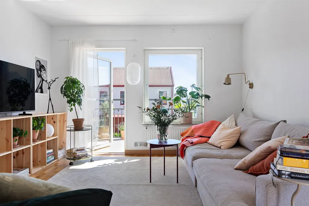 Séjour - Modern Flat with Balcony in Svedala