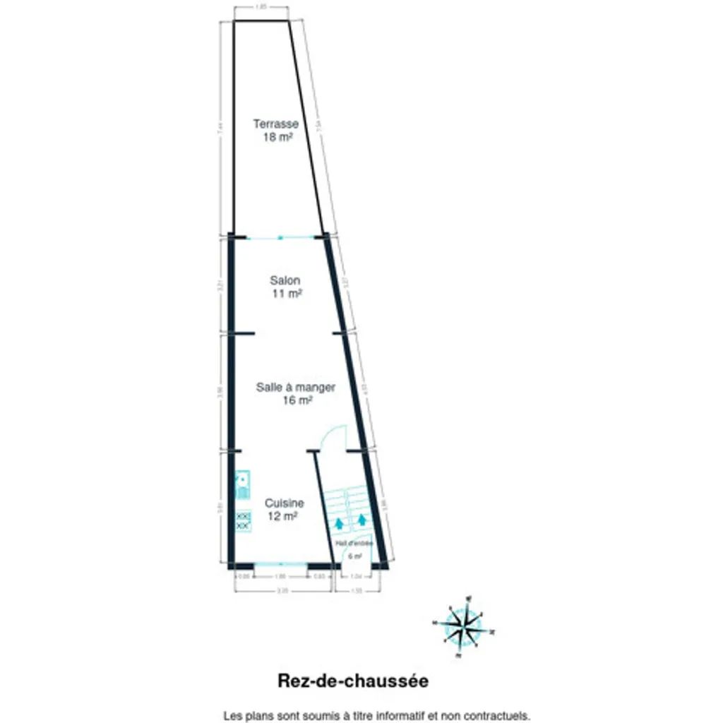 Plan - Propriété Agricole avec Terrasse à Schaerbeek