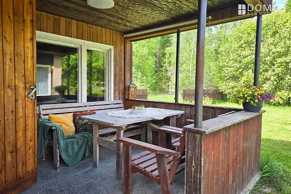 Terrace - Cottage with Forest in Valgemetsa, Põlva