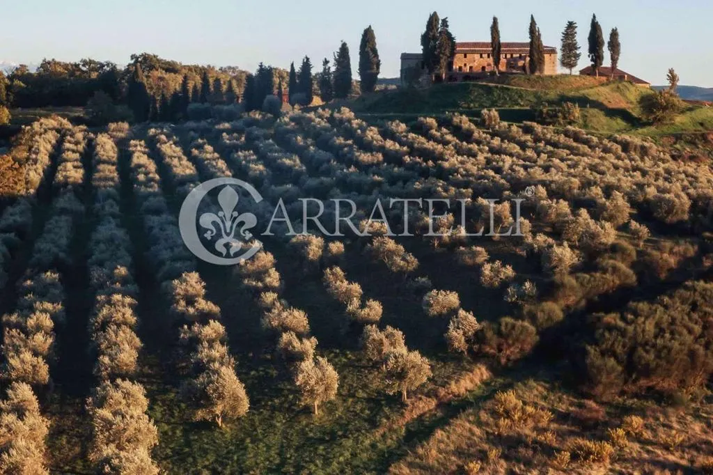 Vue aérienne - Luxury Farmhouse with Infinity Pool in Torrita di Siena