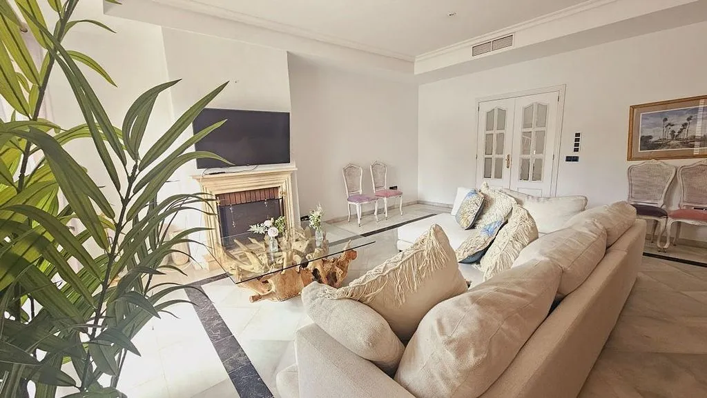 Living Room - Andalusian Villa with Pool in Sotogrande