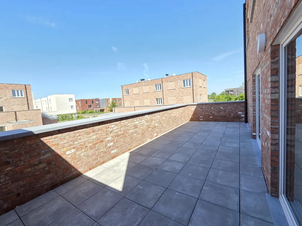 Terrace - Duplex Apartment with Solar Panels in Sint-Niklaas