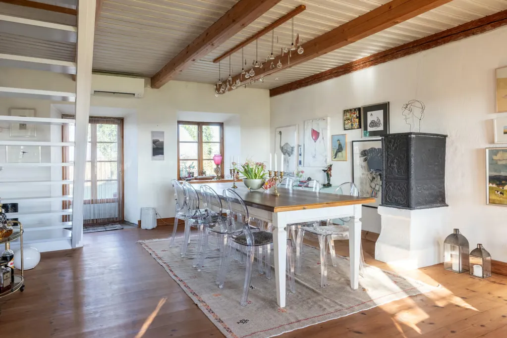 Söögituba - Scandi Farmhouse with Pool and Views in Ystad
