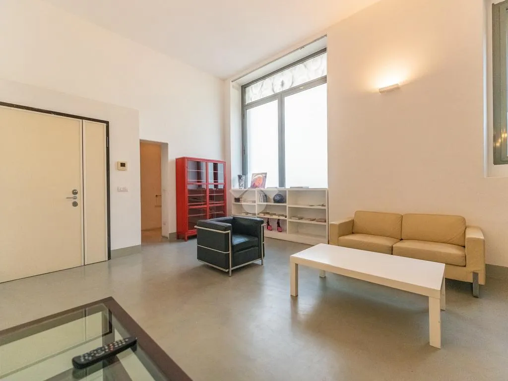 Séjour - Charm Loft with Streetfront Windows in Milan