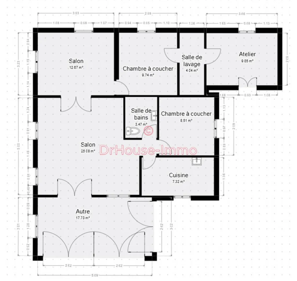 Plaan - Chalet with Pool in Le Luc