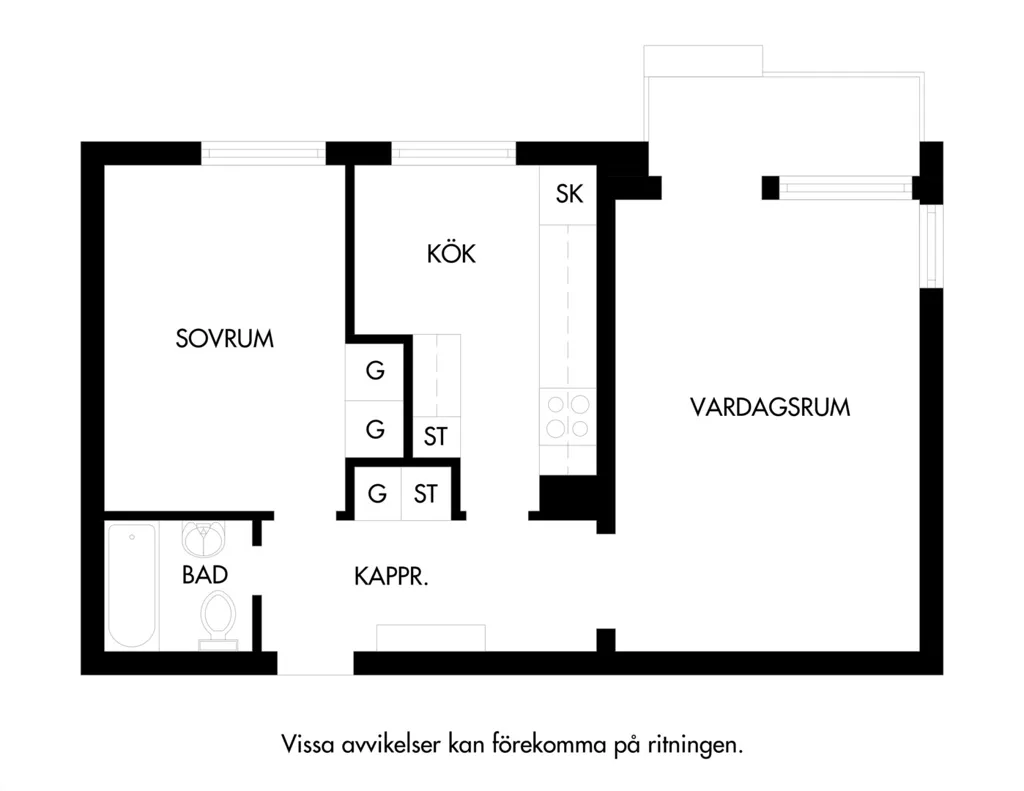Plaan - Fifties-Style Flat with Balcony in Malmö