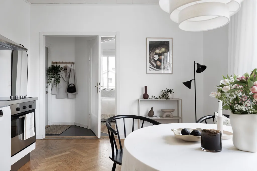 Söögituba - Charming 2-Bedroom with Central Location in Luleå