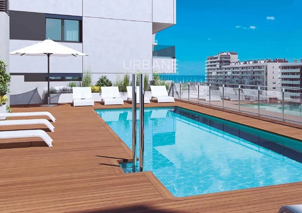 Pool - Modern Flat with Rooftop Pool in Badalona
