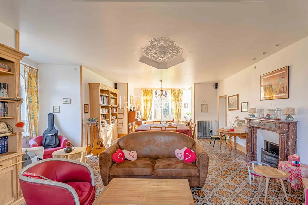 Séjour - Manoir Rénové avec Parc en Normandie