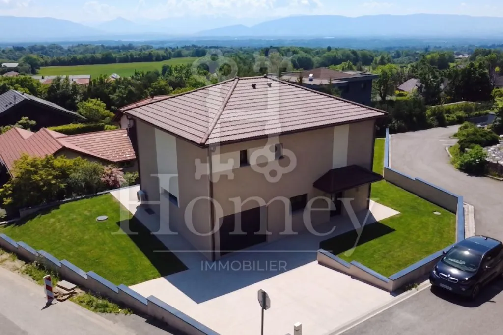 Vista aerea - New House with Panoramic View in Echenevex