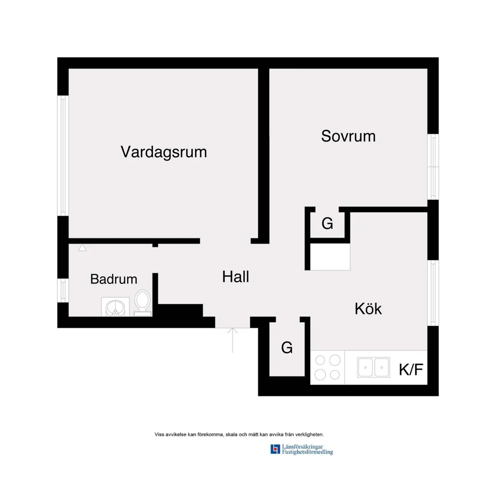 Plan - 1960s Flat with City Proximity in Malmö