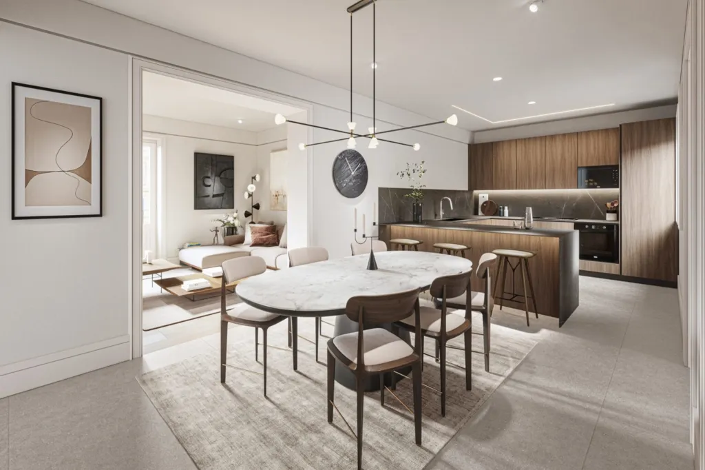 Köök - Modern Apartment with Central Location in Lyon 5ème