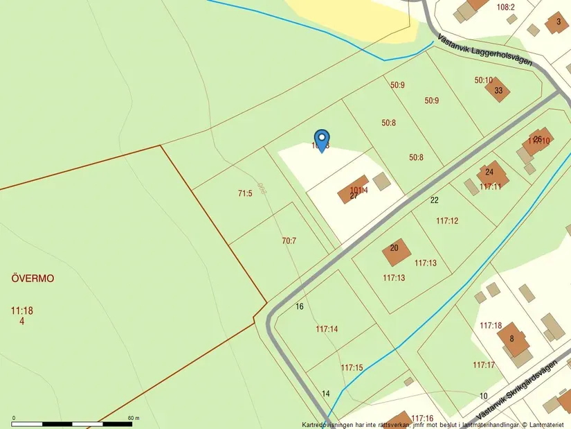 Freehold Plot with Natural Setting in Västanvik