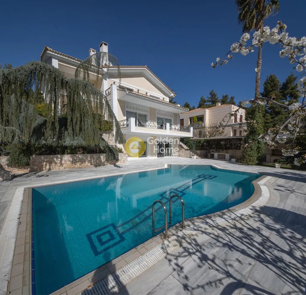 Piscine - Modern Villa with Sea View in Dionysos Centre