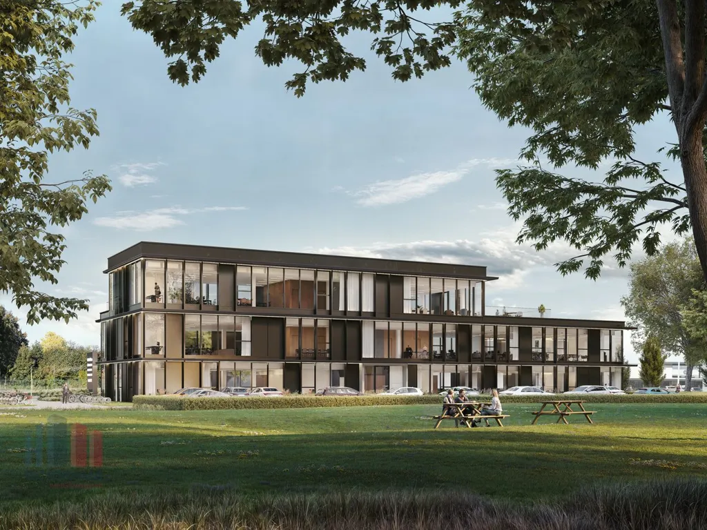 Nouveau Bâtiment Commercial avec Vue sur la Route à Lokeren