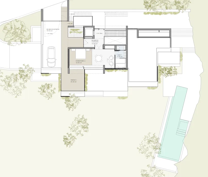 Plan - Modern Villa with Mountain Views in El Madroñal